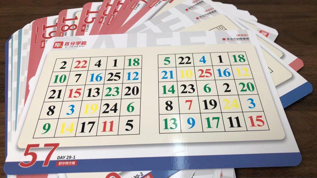 舒尔特方格：真的能训练专注力吗？